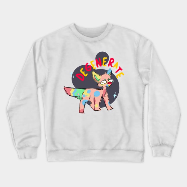 degenerate furry Crewneck Sweatshirt by tyler-rose